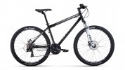 Велосипед 27,5' хардтейл FORWARD SPORTING 27,5 2.0 disc серый/черный, диск, 21 ск., 17' RBKW0MN7Q0